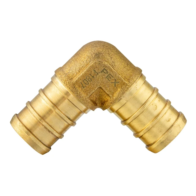 Alt view image 5 of 7 - 30PCS 3/4"Pex Fitting:Tee,Elbow and Coupling,10PCS each(PEX1807199) PEX Brass Crimp Fitting For Pex Tubing Connection,ASTM F1807