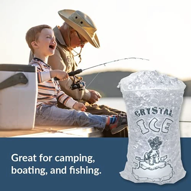 Alt view image 4 of 7 - Plastic Ice Bags 10 Lb. With Draw String Closure Pack 500
