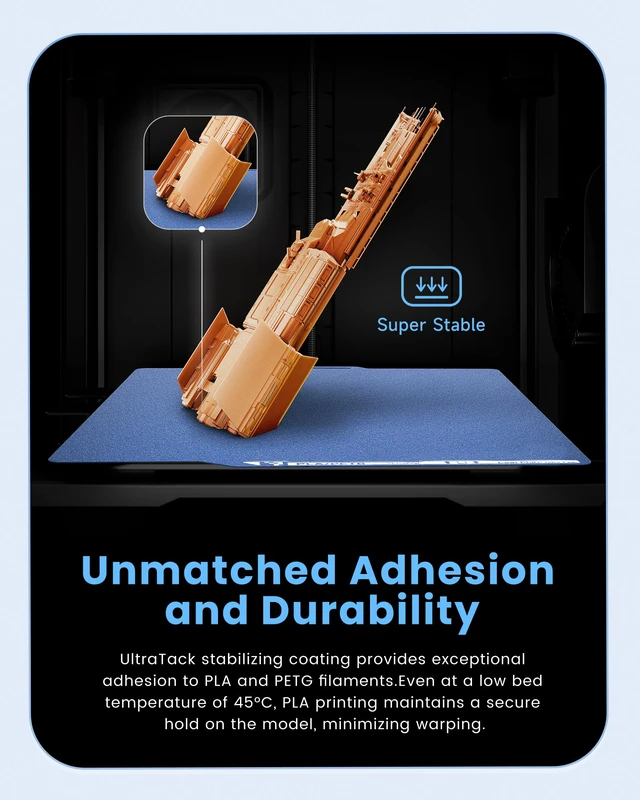Alt view image 7 of 7 - 2PC Cold Build Plate for Bambu Lab X2D/P2S/A1/X1C/P1S, Blue+Green 257x257mm, Double-Sided Room-Temperature Printing UltraTack Coating High Adhesion Energy-Saving for P1P/X1E