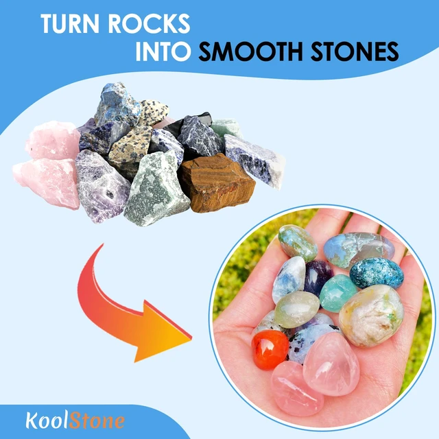 Alt view image 5 of 7 - Rock Tumbler Grit and Ceramic Tumbling Media 4 Pounds, Polish Up to 25 lbs. of Rocks, 4-Step Polish Refill Media Kit, Compatible with All Rock Tumblers, Essential Polishing Kit for Adults