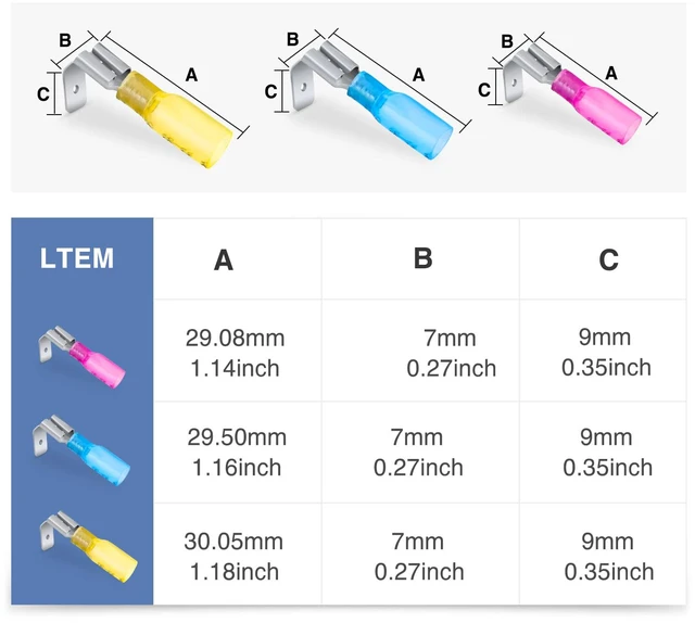 Alt view image 2 of 7 - 140PCS Heat Shrink Piggy Back Spade Terminals Connectors Assortment Kit 22-16/16-14/12-10 AWG Quick Splice Crimp for Auto Cars Trucks Boats and 12V Accessories