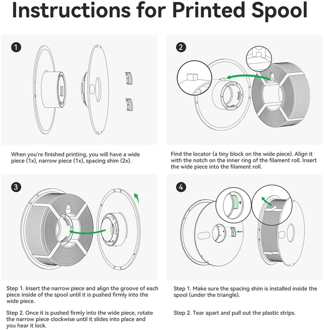 Alt view image 6 of 7 - Bamboo PLA Basic Refill Filament 1.75mm 1 KG (2.2lbs) with RFID for Bambu Lab A1/X1/P1 Series 3D Printers,Easy to Print, 3D Printing Filament,No Spool, +/- 0.03mm (Jade White 10100)