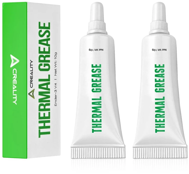 Main image of 3D Printer Thermal Grease, 350°C High-Temperature Resistant Paste, Excellent Thermal Conductivity, Non-Conductive, for 3D Printer Hotend/Nozzle, Suitable for All FDM 3D Printer (2 Pack)