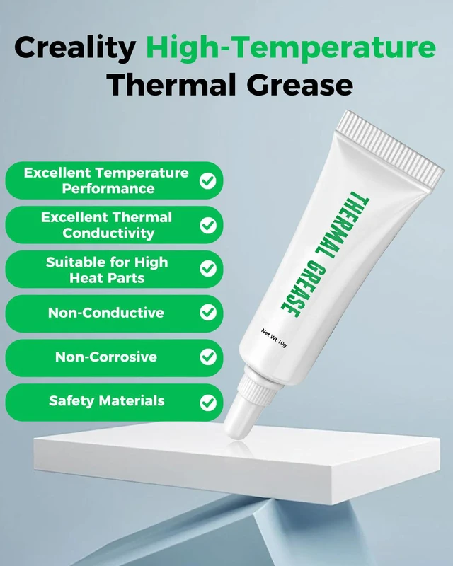 Alt view image 2 of 7 - 3D Printer Thermal Grease, 350°C High-Temperature Resistant Paste, Excellent Thermal Conductivity, Non-Conductive, for 3D Printer Hotend/Nozzle, Suitable for All FDM 3D Printer (2 Pack)