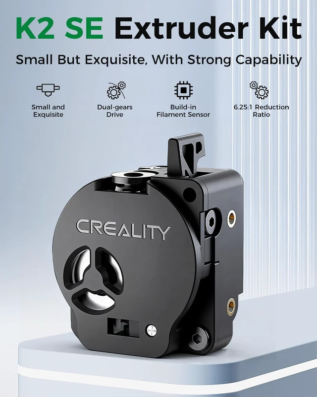 Alt view image 2 of 7 - Official K2 SE Extruder Kit, Built-in Filament Break Sensor and Filament Cutter, Dual Gears for Smooth Feeding, Force Up to 80N, for 3D Printer K2 SE Combo