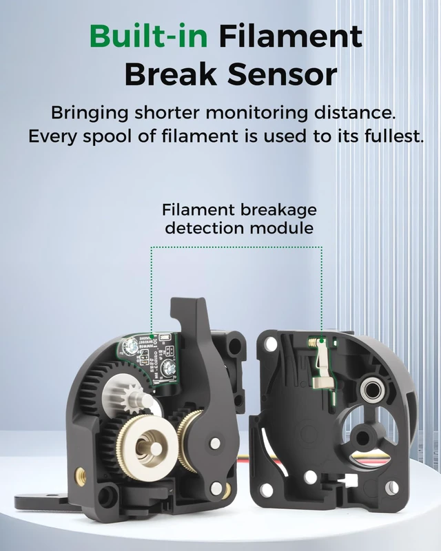 Alt view image 6 of 7 - Official K2 SE Extruder Kit, Built-in Filament Break Sensor and Filament Cutter, Dual Gears for Smooth Feeding, Force Up to 80N, for 3D Printer K2 SE Combo