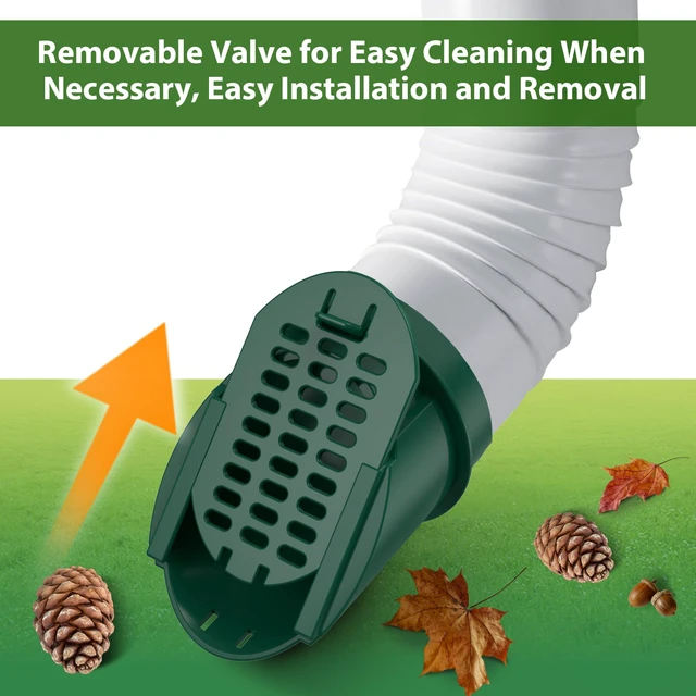 Alt view image 7 of 7 - 2 Pack 4" Slope Drainage Grate Cover, Rain Diverter, Drainage Grate Yard Drain, Drain Emitter for Sump Pump Discharge & Downspout Extensions, Fit 4" SCH 40, 4" SDR 35, 4" Corrugated Pipe-Green