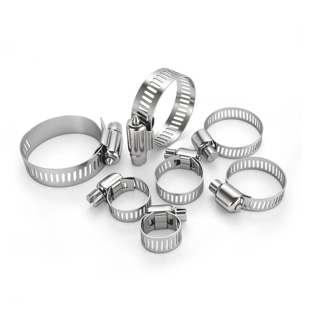 Alt view image 6 of 6 - 165PCS Adjustable Stainless Steel Hose Clamps Assortment Kit, 1/4''- 1-1/2'' (6-38mm) Worm Gear Metal Fuel Line Clamp for Plumbing, Automotive and Mechanical Applications