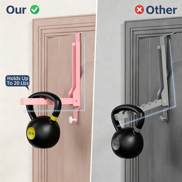 Alt view image 4 of 7 - 2 Pack Over The Door Drying Rack for Laundry, Over The Door Hanger Foldable, Heavy Duty Over The Door Hooks Hanger,Over Door Hook for Hanging Clothes,Rust-Resistant Over The Door Clothes Hanger