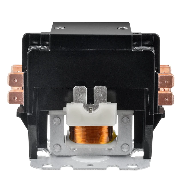 Alt view image 3 of 6 - 2 Poles FLA 30 Amp Coil 120 VAC Air Conditioner Condenser Compressor Contactor Motor Definite Purpose AC Contactor