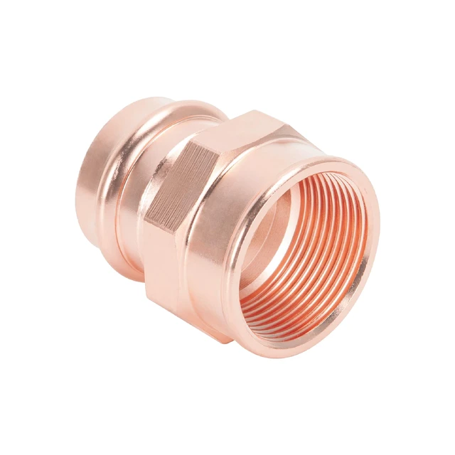 Alt view image 2 of 7 - Copper Press Fittings 3/4" Female Adapter x 3/4" Press 10 Pack