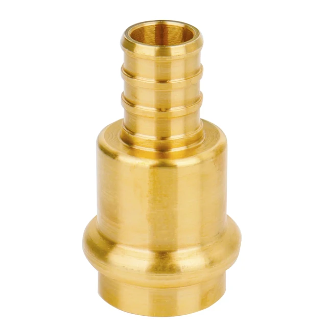 Alt view image 6 of 7 - 24 Pack 1/2" Press Pro press x 1/2" PEX Adapter Crimp Fittings Coupling for Connect from Cooper to Pex B Pipe,Pro press Copper to Pex Adapter,Lead-Free Brass