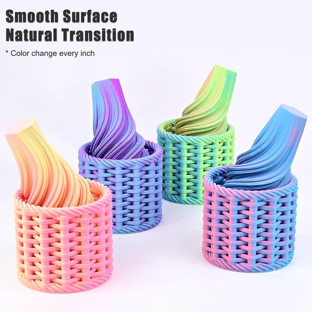 Alt view image 4 of 7 - OVV3D PLA 3D Printer Filament Bundle, Matte Tri & Dual Color Filament Matte PLA 1.75mm Pack, Pastel filament Multi Color Change 3D Printing Filament for Most FDM 3D Printer, 4 Spools 200g Each