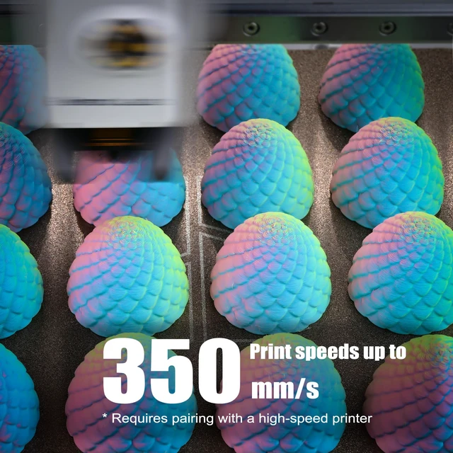 Alt view image 6 of 7 - OVV3D PLA 3D Printer Filament Bundle, Matte Tri & Dual Color Filament Matte PLA 1.75mm Pack, Pastel filament Multi Color Change 3D Printing Filament for Most FDM 3D Printer, 4 Spools 200g Each