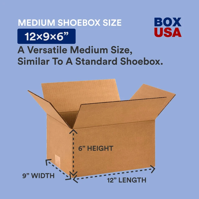 Alt view image 2 of 7 - Shipping Boxes 12"L x 9"W x 6"H, 25-Pack Small Corrugated Cardboard Boxes for Shipping, Mailing, Packing, Packaging and Storage
