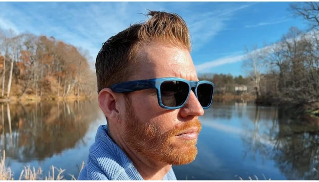 Alt view image 5 of 6 - Open Ear Smart Glasses, UV400 Z87.1 Lightweight Bluetooth Sunglasses Up to 10H Playtime, Hands-Free Calling, Music Playback, Voice Control, Photochromic Lens, Unisex for Daily Wear & Outdoor Use