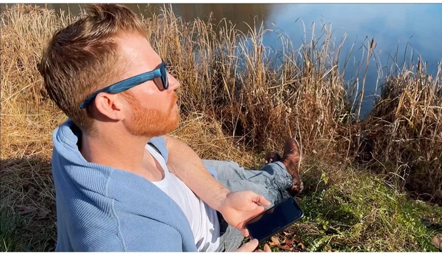 Alt view image 6 of 6 - Open Ear Smart Glasses, UV400 Z87.1 Lightweight Bluetooth Sunglasses Up to 10H Playtime, Hands-Free Calling, Music Playback, Voice Control, Photochromic Lens, Unisex for Daily Wear & Outdoor Use