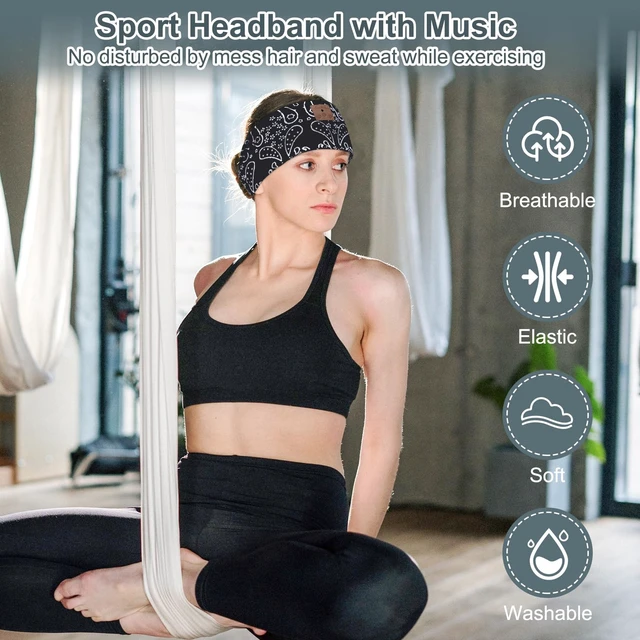 Alt view image 4 of 6 - 2-Pack Upgraded Wireless Bluetooth Headband for Side Sleepers, Running, Travel, Meditation