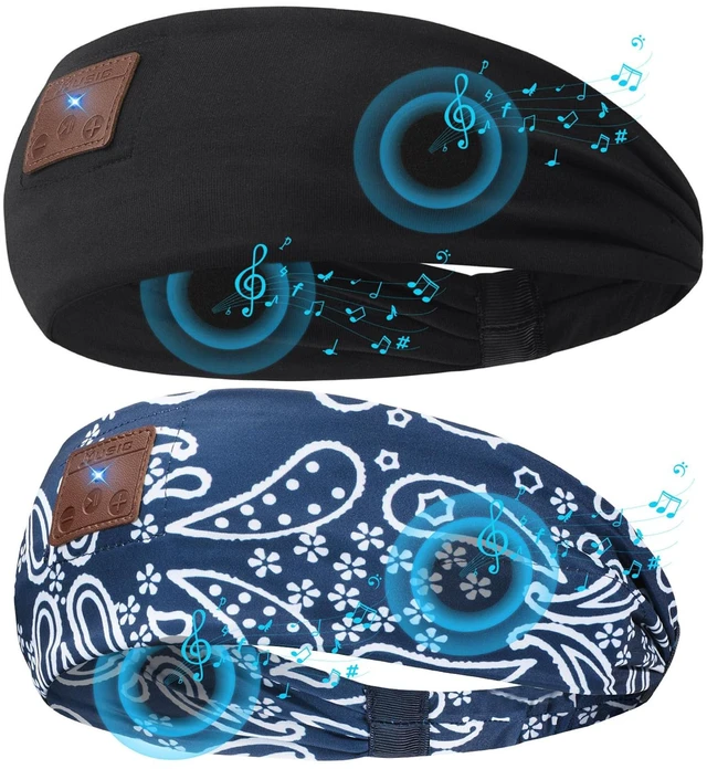 Main image of 2-Pack Sleeping Headphones, Upgraded Bluetooth Headband with Ultra-Thin Speakers, Wireless for Side Sleepers, Running, Travel, Meditation