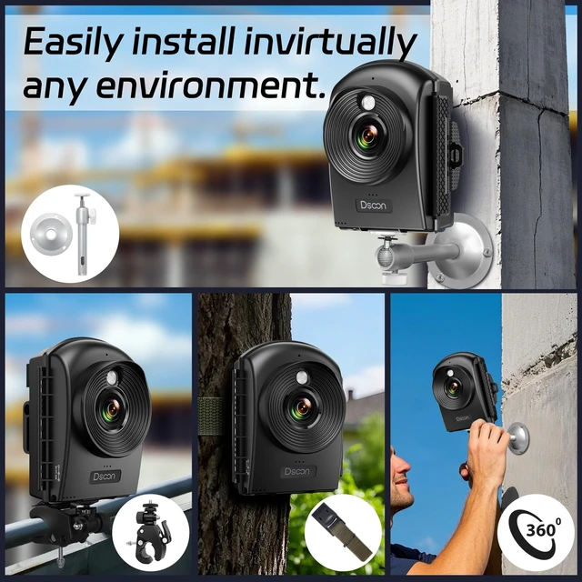 Alt view image 7 of 7 - Time Lapse Camera,1080P FHD Timelapse Camera Outdoor Construction Recording,180-Days Standby,110° Wide Angle & 2.4" LCD Screen,IP66 Waterproof,Multiple Modes,Includes 32GB TF Card