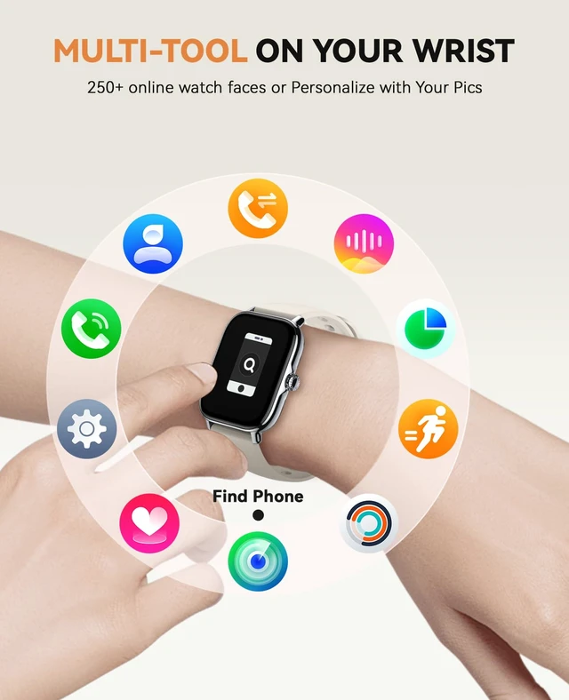 Alt view image 7 of 7 - Smart Watch for Women Men- Answer/Make Call, 2025 IP68 Waterproof Fitness Step Sleep Tracker Watch with Monitor Activity Counter Smartwatch for Andriod iPhone iOS Samsung Compatible
