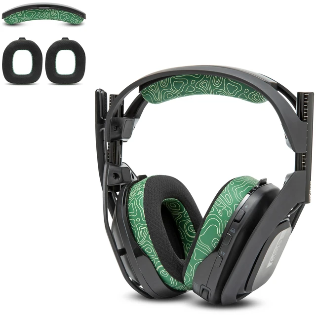 Main image of Mod Kit A50 - Earpads & Headband for Astro A50 Gen 4/5 / A50x Made by Wicked Cushions Cooling Gel Earpads and Matching Headband that offer Enhanced Comfort & Durability Emerald Tide