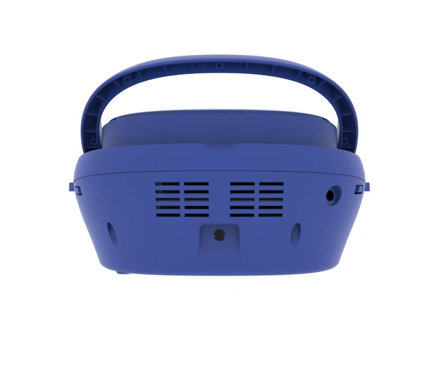 Alt view image 7 of 7 - Portable Top Loading CD Boombox with AM/FM Stereo Radio CD-R/CD-RW Compatible LED Display AUX Port Supported Programmable CD Player (Blue)