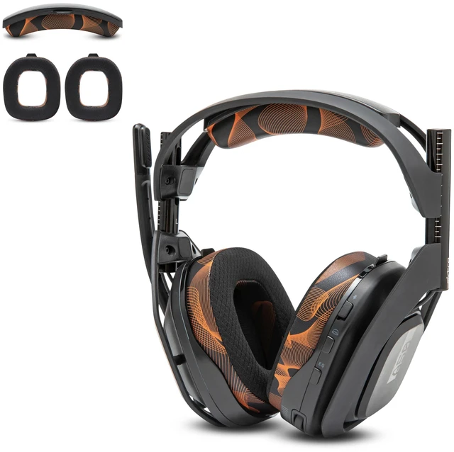 Main image of Mod Kit A50 - Earpads & Headband for Astro A50 Gen 4/5 / A50x Made by Wicked Cushions Cooling Gel Earpads and Matching Headband that offer Enhanced Comfort & Durability Kinetic Wave