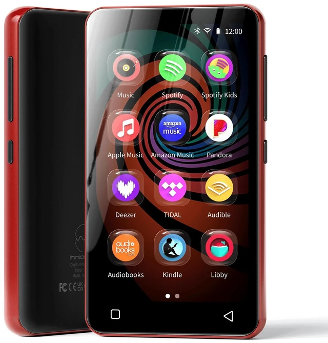 Main image of G3 MP3 Player with Bluetooth and WiFi, 160G Player with Spotify Music Player with Pandora 4" Touch Screen, Parental Controls for Kids, Android MP4 MP3 with Audible,Spotify Kids (Red+Black)