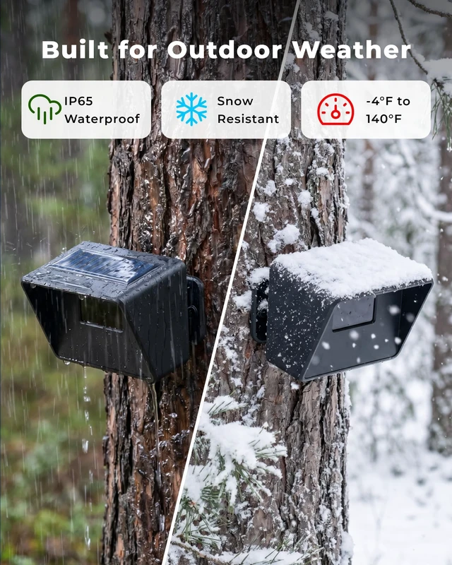Alt view image 6 of 7 - Solar Driveway Alarm, 1 Portable Rechargeable Receiver & 2 Solar Sensors 3000FT Long Range Wireless Driveway Alarm, Weatherproof Outdoor Motion Sensor Alarm for Driveways, Homes, Yards, and Property