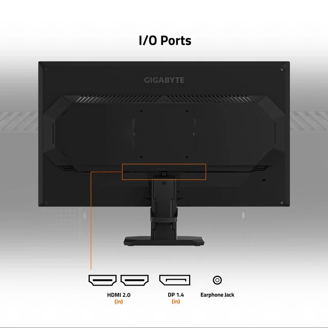 Alt view image 4 of 7 - GS25F2A 24.5" SuperSpeed FHD IPS Gaming Monitor Black, FHD 1920x1080, 240Hz, 1ms GTG, AMD FreeSync Premium, HDMI, DP, Tilt Adjustable