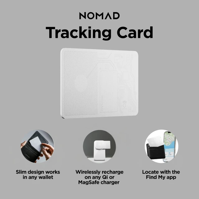 Alt view image 3 of 7 - Tracking Card White, Slim Card Tracker with IPX7 Waterproof and Dust Proof - Card Tracker for Wallet & Luggage, 5 Months GPS Tracker Long Battery Life, Rechargeable, Compatible with iOS Only