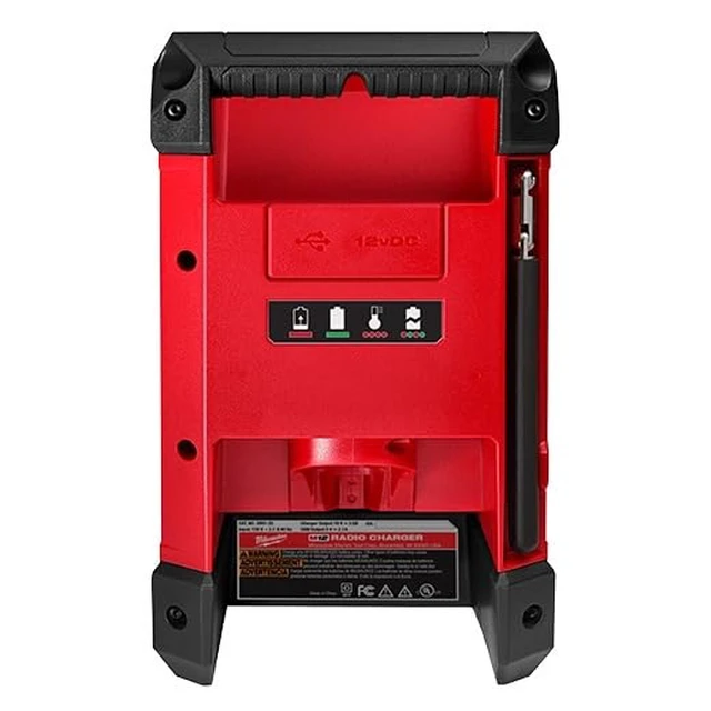 Alt view image 4 of 7 - 2951-20 M12 Lithium-Ion Cordless Radio + Charger (Tool Only)