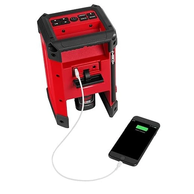 Alt view image 5 of 7 - 2951-20 M12 Lithium-Ion Cordless Radio + Charger (Tool Only)