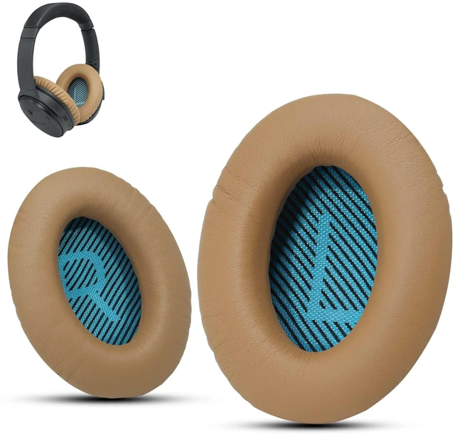 Main image of Premium Ear Pad Replacement for Bose Headphones Earpads, Compatible with Bose QuietComfort 35 ii /QC35 /QC25 /QC2 /QC15 /Ae2 /Ae2i /Ae2w /SoundTrue & SoundLink, by Beige