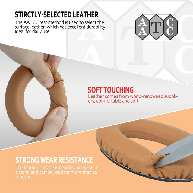 Alt view image 5 of 6 - Premium Ear Pad Replacement for Bose Headphones Earpads, Compatible with Bose QuietComfort 35 ii /QC35 /QC25 /QC2 /QC15 /Ae2 /Ae2i /Ae2w /SoundTrue & SoundLink, by Beige