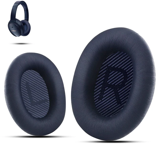 Main image of Premium Ear Pad Replacement for Bose Headphones Earpads, Compatible with Bose QuietComfort 35 ii /QC35 /QC25 /QC2 /QC15 /Ae2 /Ae2i /Ae2w /SoundTrue & SoundLink, by Midnight Blue