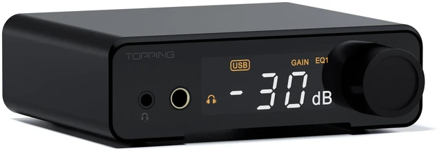 Main image of DX1 II Gaming DAC Headphone Amplifier with 10-Band PEQ, ES9039Q2M DAC, 4.4mm Balanced & 3.5mm Output, 1000mW x2, Optical I/O, USB-C Plug-and-Play for PC/PS5/Switch (Black)