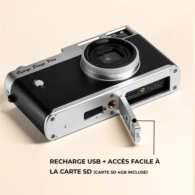 Alt view image 7 of 7 - Classic 16MP Instant Camera, Xenon Flash, 4 Customizable Filters, Screenless Camera, 4GB Memory, USB-C Rechargeable Battery, Digital Camera, Compact and Durable