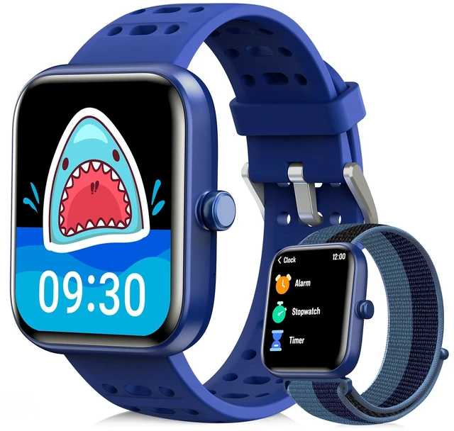 Main image of Smart Watch for Kids with Health Monitor, Pedometer Watch, 2 Bands Kids Watch with Heart Rate/Sleep/SpO2, Activities Track, 80+ Sport Modes, Puzzle Games & DIY Dials, Birthday Gifts for Boys
