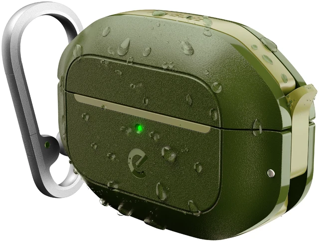 Main image of for Waterproof Airpods Pro 2 Case Lock - Ultra Rugged, Forest Green IP68 Water Proof, Dust Proof, Shockproof Protector, Heavy Duty Protection, Drop Proof Cover, Carabiner for iPods Pro 2nd Gen