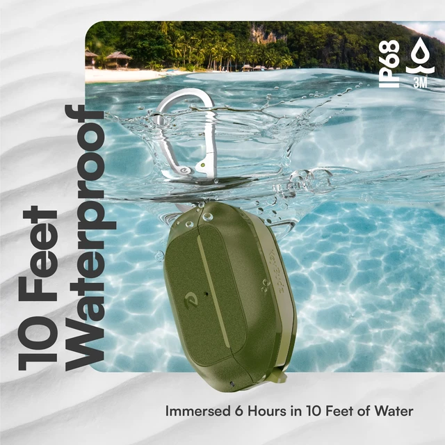 Alt view image 5 of 7 - for Waterproof Airpods Pro 2 Case Lock - Ultra Rugged, Forest Green IP68 Water Proof, Dust Proof, Shockproof Protector, Heavy Duty Protection, Drop Proof Cover, Carabiner for iPods Pro 2nd Gen