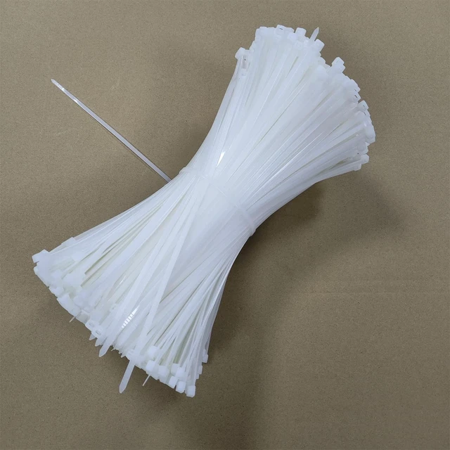 Alt view image 2 of 7 - Zip Ties 1000 pcs 12 inch Cable Zip Ties Heavy Duty, Premium Plastic Wire Ties with 50 LBS Tensile Strength, UV Resistant Cable Ties, Self-Locking White Nylon Tie Straps (12 inch 1000 pcs, White)