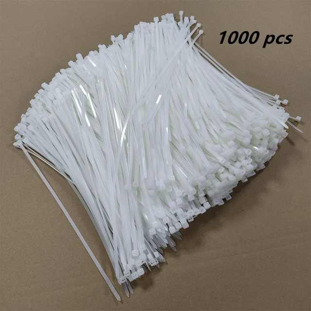 Alt view image 4 of 7 - Zip Ties 1000 pcs 12 inch Cable Zip Ties Heavy Duty, Premium Plastic Wire Ties with 50 LBS Tensile Strength, UV Resistant Cable Ties, Self-Locking White Nylon Tie Straps (12 inch 1000 pcs, White)