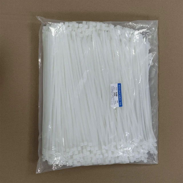 Alt view image 7 of 7 - Zip Ties 1000 pcs 12 inch Cable Zip Ties Heavy Duty, Premium Plastic Wire Ties with 50 LBS Tensile Strength, UV Resistant Cable Ties, Self-Locking White Nylon Tie Straps (12 inch 1000 pcs, White)