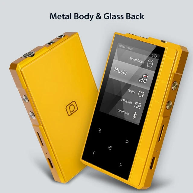 Alt view image 6 of 7 - 32GB MP3 Player with 90 Hours Long Battery Life,Bluetooth 5.0, Z6 Digital Audio Player with Sturdy and Durable Metal Frame, 2.4'' IPS Glass Screen,FM Radio,Support up to 256GB