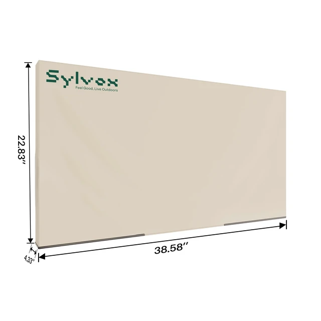 Alt view image 2 of 7 - 40'' - 43'' TV Cover Weatherproof Outdoor TV Screen Cover 600D Oxford Fabric, Waterproof, Dustproof & Moisture-Resistant, Features a remote pocket, Ideal for Outdoor TV Protection
