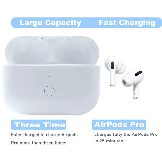 Alt view image 7 of 7 - Compatible with for Wireless AirPod Pro 1st & 2nd Generation Charging Case Replacement, Compatible with for AirPod Pro 1st & 2nd Charger Case with Bluetooth Pairing Sync Button