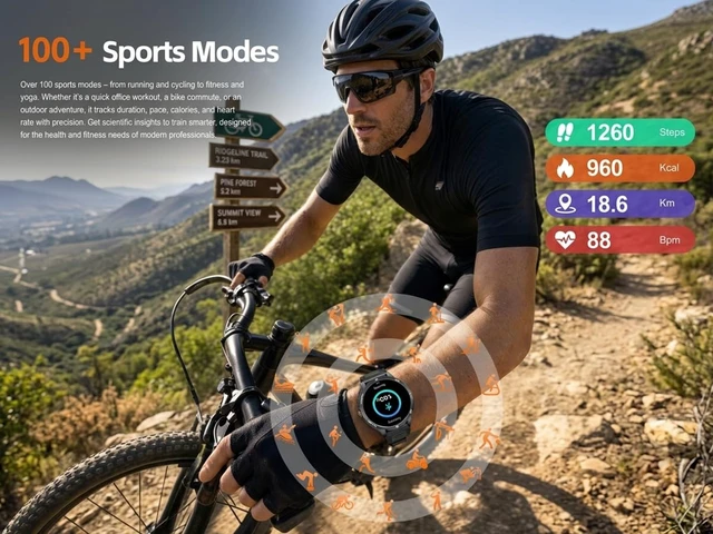 Alt view image 6 of 7 - Military Smart Watch with Earbuds for Men and Women, Sleep Tracking Compass & FlashLight, BT Calling, 100+ Sports Modes, Fitness Tracker, Tactical Smartwatch Combo, Android iOS Compatible