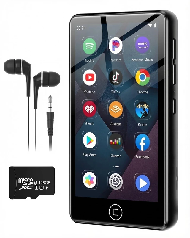 Main image of 144GB MP3 Player with Bluetooth and WiFi, Android Music Player for Music,Pandora, Audible. 4.02" Touchscreen,Speaker,Supports Play Store,Up to 512GB